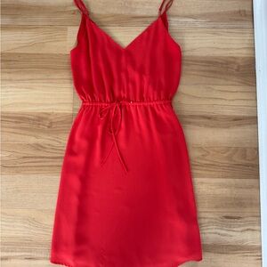 Aritzia Vibrant Red Mini Dress